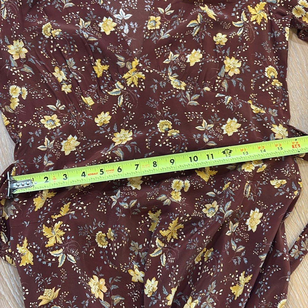 ALTERED EUC Doen Blossom Dress in Cherrywood Winding Floral Sz M - Picture 9 of 9
